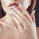 1/2 ctw Cushion Shape Round Cut Diamond Semi-Mount Engagement Ring in 14K Yellow Gold