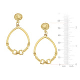Susan Shaw Gold Plated Horse Bit Hoop Dangle Earrings ZGF-05149