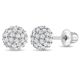 Sterling CZ Ball Stud Earring SSJ-13247