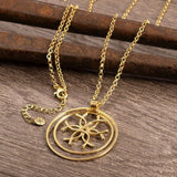 Medallion N Rings Horseshoe Necklace ZGF-05145