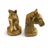 Gold Tone Horse Head Decorative Bookend Set ZGT-06107