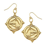 Susan Shaw Gold Plated Horse Head Dangle Earrings ZGF-05153