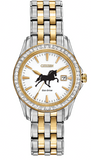 Citizen Eco-Drive Ladies Two Tone Walking Horse Watch WAT-08077