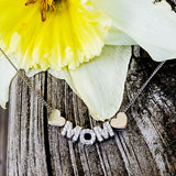 Sterling Silver Mom Necklace BLK-10336