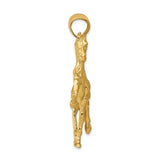 10k Yellow Gold Large Walking Horse  GCM-21886