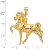 10k Yellow Gold Large Walking Horse  GCM-21886