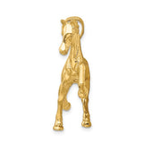 14k Yellow Gold 3-D Walking Horse GCM-21883