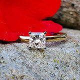 14K Gold Solitaire Diamond Ring DLB-10061