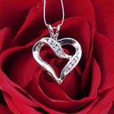 10K Diamond Wrapped Heart Pendant DPD-27021