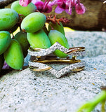 14K Gold & Diamond Twisted Ring Guard DWB-24756