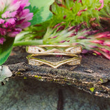 14K Gold & Diamond Chan Point Ring Guard DWB-24757