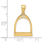 14k Yellow Gold Large Stirrup GCM-21885