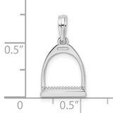 Sterling Silver Small Stirrup Pendant SSJ-13810