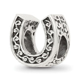 Sterling Silver Horseshoe Reflections Bracelet Bead REF-12344