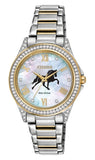 Citizen Eco Drive Two Tone Crystal Bezel Walking Horse Watch WAT-7880