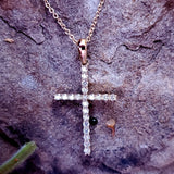 14K Yellow Gold .25CTW Diamond Cross Pendant DPD-27085