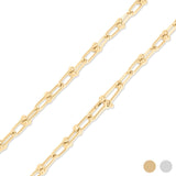 Gold Finish Stainless Steel Equestrian Link Chain 16" SSJ-13654