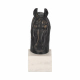 Black Metal Textured Horse Head Figurine, 9 in. ZGT-06087
