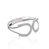 Sterling Silver Kelly Herd Double Horseshoe Bangle Bracelet SCZ-10030