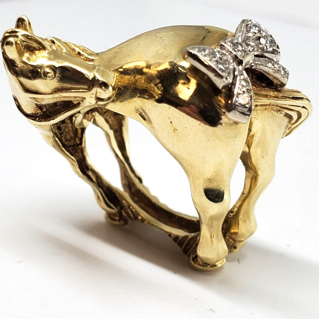Horse Design Rose Gold Ring – atjewels.in