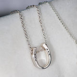 Classique Horseshoe & Chain Necklace Silver - SSJ-13711