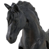 Brown Resin Cracked Horse On Stand 16in ZGT-06057