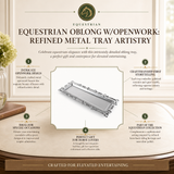 Arthur Court Equestrian Oblong Rectangle Tray SPG-05887