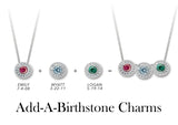 Add-A-Birthstone Charms for Necklaces  - All Months