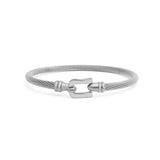 Stainless Steel Buckle Clasp Bangle Bracelet SSJ-13645