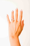 Kelly Herd CZ Baguette Horseshoe Ring in Sterling Silver SCZ-10015