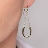 Sterling Silver Classique Horseshoe Earring SSJ-13710