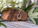 14K Yellow Gold Diamond Horse Shoe Pendant  DPD-26993