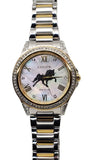 Citizen Eco Drive Two Tone Crystal Bezel Walking Horse Watch WAT-7880