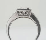 14k White Gold .98 CTW Princess Cut Diamond Engagement Ring -  DSR-23445