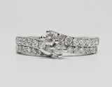 14k White Gold .75 CTW Diamond Engagement Ring - DBS-22894