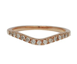 10k Rose Gold .16 CTW Diamond Curve Wedding Band DWB-24344