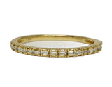 14k Yellow Gold Baguette Diamond Wedding Band DWB-24502