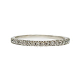10k White Gold .20 CTW Straight Diamond Wedding Band DWB-24546
