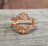14k Rose Gold .94 CTW Heart Diamond Engagement Ring DSR-23673