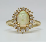 14k Yellow Gold Ethiopian Opal Ring   DCR-24630