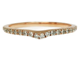 14k Rose Gold .15 CTW Diamond Curve Wedding Band DWB-24295