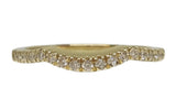 10k Yellow Gold .15 CTW Diamond Curve Wedding Band DWB-24269