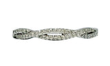 10k White Gold Twisted Diamond Wedding Band DWB-24440