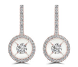 14k Rose Gold Magnificence Dangle Diamond Earrings -  DER-25527