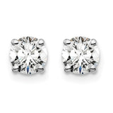 14k White Gold 1.50 CTW Diamond Stud Earrings DER-25754