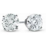 14k White or Yellow Gold Best Quality Diamond Stud Earrings