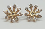 14k Yellow Gold Diamond Earrings Jackets DER-25869