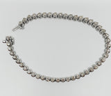 14k White Gold 5 CTW Diamond Line Bracelet   DBR-23119