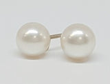 14k Yellow Gold Pearl Stud Earrings GER-23493