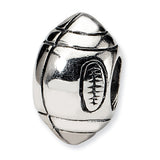 Sterling Silver Football Reflections Bead REF-12190